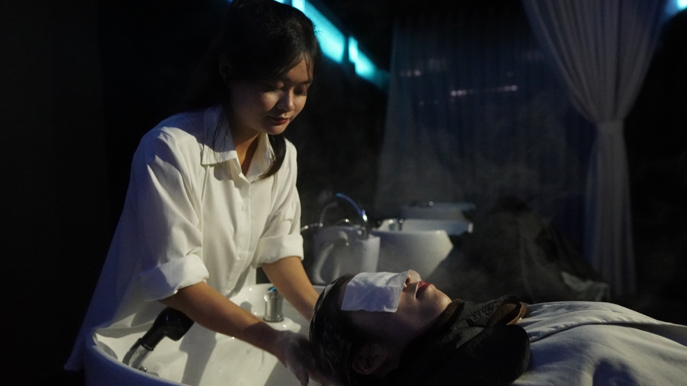 A facial treatment