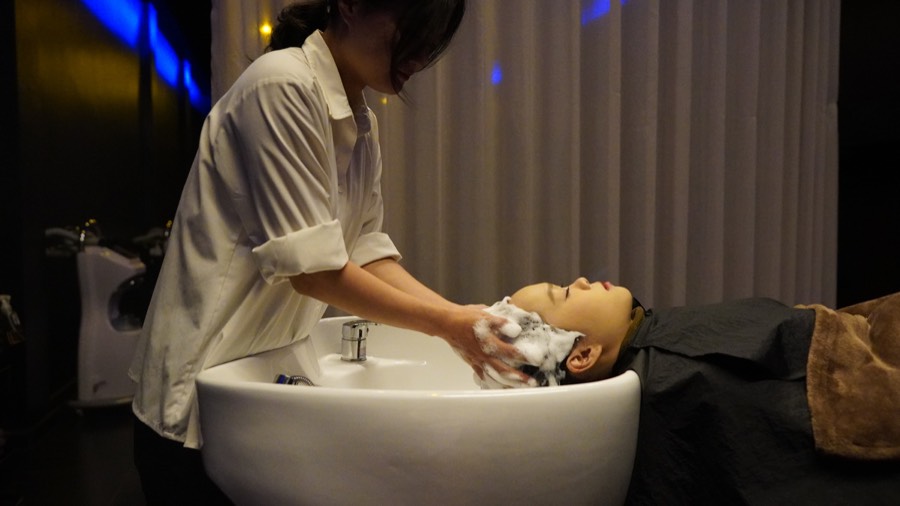 Premium head spa and keratin treatment